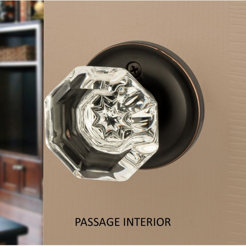 Dynasty Hardware Crystal Passage Door Knob & Reviews Wayfair